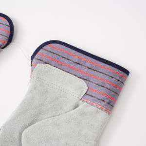 Guantes de Soldadura Resistentes al Calor, Cuero Vacuno, CE EN388, Antideslizantes, Antichispas, Aislantes, para Reparación Automotriz y Soldadura - Product Image 4