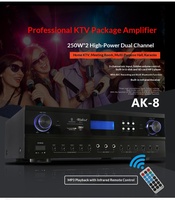 Amplificateur de karaoké professionnel TAK8 HIFI 2 canaux pour salles de réunion, salles de karaoké, usage domestique et professionnel