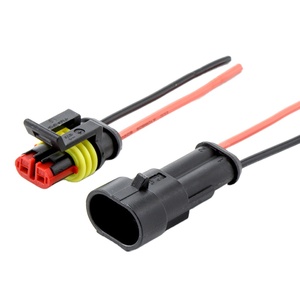 282080-1 Konektor Otomotif 1.5 Tahan Air 2-lubang Steker Jantan dan Betina Harness Terminal Steker untuk Elektronik Otomotif - Product Image 1