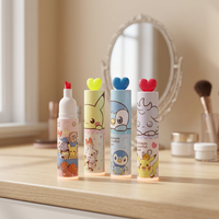 Lot de 36 stylos marqueurs fluorescents torsadés à personnage mignon, style coréen, pour enfants, papeterie anime, vente en gros