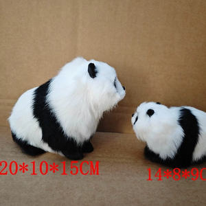 Simulation <span class=keywords><strong>Panda</strong></span> Modèle Fourrure Artisanat Zoo Ornements <span class=keywords><strong>Panda</strong></span> Poupée Décoration - Product Image 5