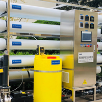 Containerisierte Skid-Montierte Automatische Edelstahl-Umkehrosmose RO Reinwasseraufbereitungsanlage Reinigungssystem