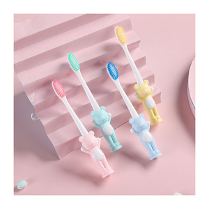 CTB004 Zogear Vente en gros Brosse à dents pour enfants de 5 à 12 ans, mignonne, en forme d'ours, à poils doux - Product Image 4
