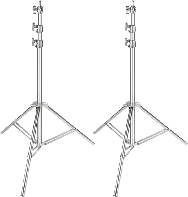 NEW Stainless Steel Photography Light Stand 4M Spring Cushioned Heavy Duty Tripod Stand for Strobe LED Video Light Softbox