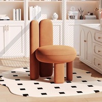 Tabouret de maquillage tendance avec oreilles de lapin, chaise d'appoint individuelle pour salon, chambre, salle à manger, mobilier de maison