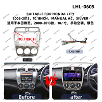 Cadre d'autoradio Android pour HONDA CITY 2008 2014 2020, panneau stéréo audio de voiture, cadre d'écran de voiture, vente directe usine