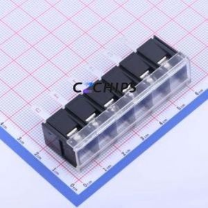KF48H-9.5-6P Barrier Terminal Block Through hole Component (THT),P=9.5mm Connector With Cover Plate 9.5mm 1x6P Straight Pin - Product Image 1