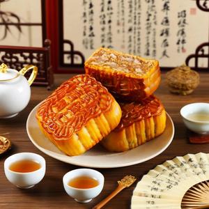 Boîte cadeau de gâteaux de lune aux cinq noix végétariens LIKOFU, restaurant de Guangzhou, collation traditionnelle chinoise, dessert - Product Image 5