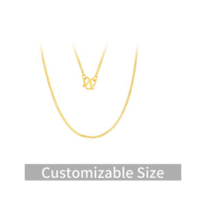 Set Collana a Catena in Oro Puro <span class=keywords><strong>24K</strong></span> 999.9, Collane Personalizzabili per Donna, Uso Quotidiano e Regalo, Vendita all'Ingrosso - Product Image 2