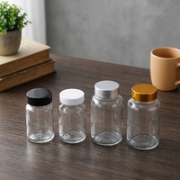 Mattierte Transparente Kapsel-Flasche, Medizinische Weithalsglas-Reagenzflasche, Reagenz-Dosierflasche