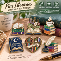 Broches en émail souple personnalisées de haute qualité sur le thème des livres, cadeaux pour lecteurs, broches en métal pour club de lecture, souvenir