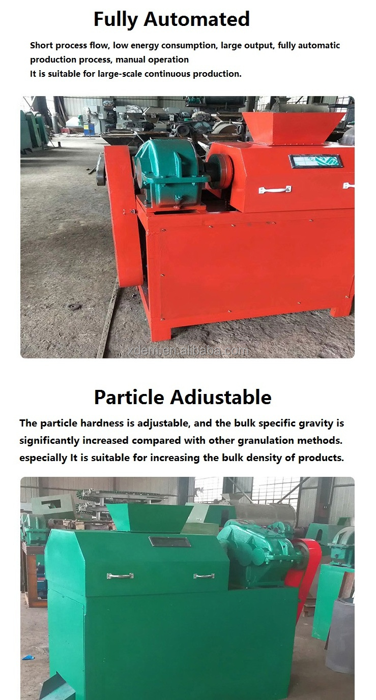 Double Roll Granulator Pressing Compound Fertilizer Animal Feed