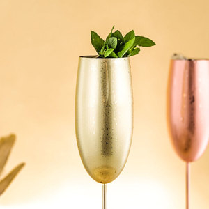 Copas <span class=keywords><strong>de</strong></span> vino <span class=keywords><strong>de</strong></span> <span class=keywords><strong>metal</strong></span> con logotipo personalizado, <span class=keywords><strong>flauta</strong></span> <span class=keywords><strong>de</strong></span> acero inoxidable <span class=keywords><strong>de</strong></span> 270ml, chapada en cobre, oro, plata, vino tinto, Copas <span class=keywords><strong>de</strong></span> champán con tallo largo - Product Image 6