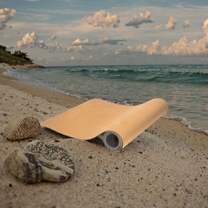 Home Use High Quality Brown Anti-Slip Printed Pattern 5mm Thick Durable TPE Sport Yoga <b>Mat</b> Pilates <b>Fitness</b> Exercise Oval Shape - Product Image 2