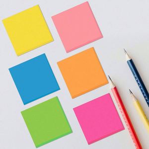Bloc de Notas Adhesivas Fluorescentes 76x76, Paquete al por Mayor de 8 Blocs, Notas Adhesivas Fuertes - Product Image 2
