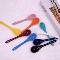 Juego de regalo de gran oferta con mango de dos tonos de impresión completa personalizada, Taza de cerámica de Color café con cuchara