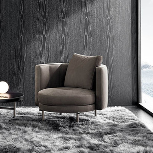 Sillón Minimalista Italiano, Sillón Puff de Estructura Suave, Muebles para Sala de Estar, Sillón Club, Sillón con Brazos - Product Image 1