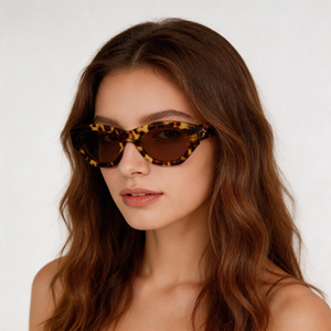 Gafas de Sol de Acetato de Alta Calidad con Montura Completa y Protección UV400, Diseño Ojo de Gato, a la Moda para Mujer, Disponibles en Stock - Product Image 1