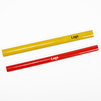 Crayons de menuisier, nouveau, sortes de crayons de menuisier avec affûteur, crayon court, jumbo personnalisé, Double plomb pour cadeau de promotion