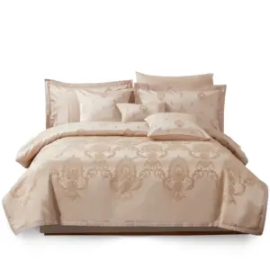 Kosmos china folha de cama de luxo atacado tecido jacquard cama edredon