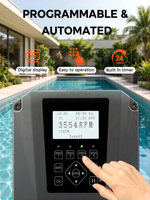 Bomba de Piscina de 1 a 3 HP con Control Programable de Velocidad Variable, Fácil de Usar, con Soporte para Prefiltro, 6 Idiomas