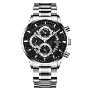 Montre de sport de luxe pour homme Drioshipping avec mouvement à quartz de haute qualité, boîtier en alliage étanche, aiguilles lumineuses, calendrier - 2369 - Product Image 4