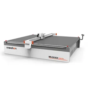 Digital automatic conveyor belt pvc coated fabric oscillating knife cutting machine for outdoor materials industry