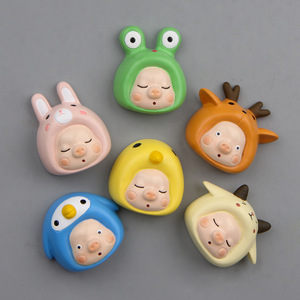 Couleur chaude mignon Jenny pig série tête animal dessin animé <span class=keywords><strong>japonais</strong></span> et coréen créatif boucle magnétique aimant de réfrigérateur - Product Image 4