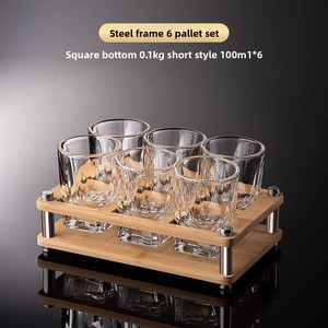 Nueva Copa de Vino de Vidrio Grueso, Diseño Especial, Base Cuadrada, Resistente, para Uso Doméstico - Product Image 5