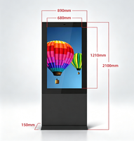 Sinmar 55 65 75 pouces – Affichage numérique double face et totems d'affichage extérieur pour autoservice – Lecteur de signalisation numérique Android