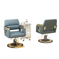 Chaises de barbier élégantes et minimalistes pour salon, réglables en hauteur, pivotantes, adaptées aux salons de coiffure et aux instituts de beauté
