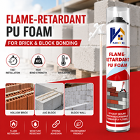 Colle adhésive en mousse de polyuréthane pour briques de béton, 750 ml, adhésif en mousse PU, liaison forte, alternative au mortier de ciment