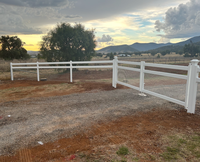 Panneau de clôture robuste en métal pour enclos à bétail, avec double rail inférieur et grillage métallique, pour paddock