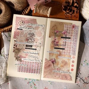 50 Fogli per Confezione, Serie Materiali A Breeze for <span class=keywords><strong>You</strong></span>, Quaderno Adesivo Fai-da-Te, Materiali per Bullet Journal - Product Image 4