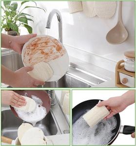 Esponja <span class=keywords><strong>de</strong></span> <span class=keywords><strong>Lufa</strong></span> Natural Ecológica para Ducha, <span class=keywords><strong>Baño</strong></span>, Cocina, Cepillo Exfoliante para Platos, Rostro y Cuerpo - Product Image 6