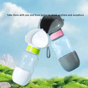 Bottiglia d'Acqua per Cani, Ciotola Portatile <span class=keywords><strong>2</strong></span> in 1 per Acqua e Cibo, Dispenser per Esterni per Animali Domestici - Product Image 2
