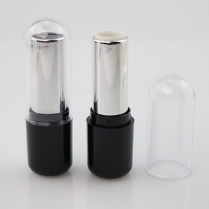 Tube de rouge à lèvres rond et court, vide, 22 mm, tête en forme de balle, conteneur en plastique pour baume à lèvres, logo personnalisé imprimé - Product Image 5
