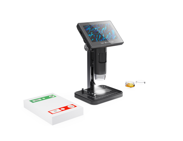 New Fiber Optic Microscope 5 Inches 5 LCD Screen Max 8000X Digital Microscope Electron Biological Microscope