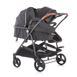 Doppia Passeggino Doppio Passeggino Del Bambino Passeggino con Seduta Reversibile Convertibile a Navicella - Product Image 4
