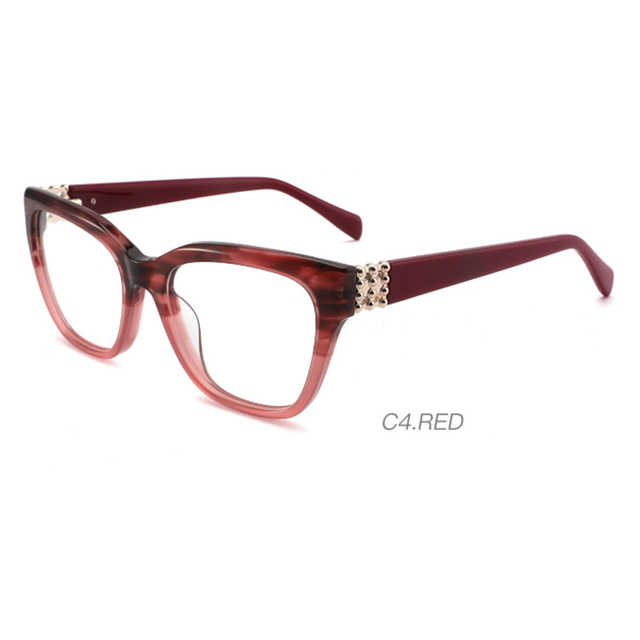 Yasee Handmade Acetate Optical Glasses New Design Diamond Style Plastic Spectacle Eyewear Brand Famous Glasses