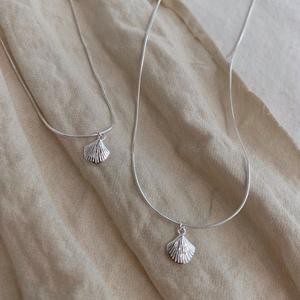 Collar con Colgante de Plata de Ley S925 para Mujer, Diseño de Verano, Jade Blanco, Versátil, Girasol, Huevo, Clavícula, Copo de Nieve - Product Image 1