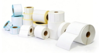 Papier brillant auto-adhésif imperméable en polypropylène (PP), étiquettes blanches en polypropylène (BOPP) mat, rouleau d'étiquettes synthétiques en PP