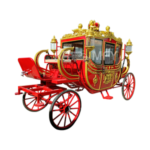 Calèche royale à 4 roues pour chevaux, 13 pieds, design personnalisé, pour mariages et visites touristiques, à vendre - Product Image 1