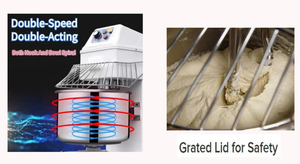 Amasadora De <strong>Masa</strong> Amasadora Espiral Para Panaderia Y Pizza - 60 Lbs 90lbs 25KG 16KG De <strong>Harina</strong> - Product Image 6