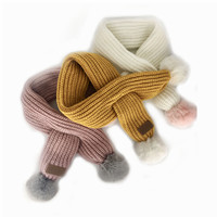 UFBemo Offre Spéciale rose lapin moelleux boule écharpe mignon mode hiver chien tricoté animal chaud écharpe