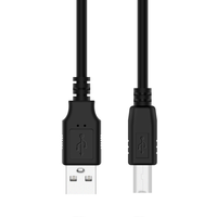 Kabel Printer Scanner USB 2.0 Kecepatan Tinggi Tipe A/B, Konektor Pria Tipe A ke Pria Tipe B