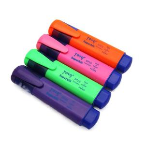 Hot Selling High Quality <b>Multicolor</b> Mini Chisel Tip Fluorescent Ink Portable Highlighter Marker - Product Image 1