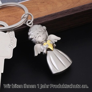 Porte-clés en forme d'ange gardien porte-bonheur avec pendentif cœur pour examen ou cadeau de <span class=keywords><strong>voiture</strong></span> pour femme, petite amie, collègues D 1275 - Product Image 6