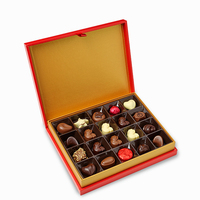 Coffret Cadeau de Chocolats Personnalisé de Luxe Écologique avec Fermeture Magnétique Réutilisable, Design Personnalisé et Insert de Présentation