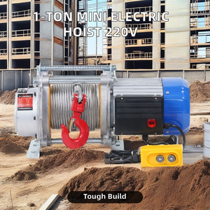 รอกไฟฟ้า 1 ตัน พร้อมมอเตอร์ 240V 380V รอกขนาดเล็ก รับน้ำหนัก 1000 กก. พร้อมสลิงลวด สำหรับงานค้าปลีกและก่อสร้าง ระบบเฟสเดียว - Product Image 5
